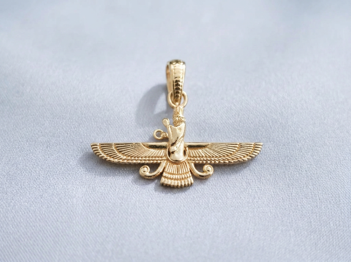The Eternal Asho Farohar 3D 360 — Pendant (18K Gold)